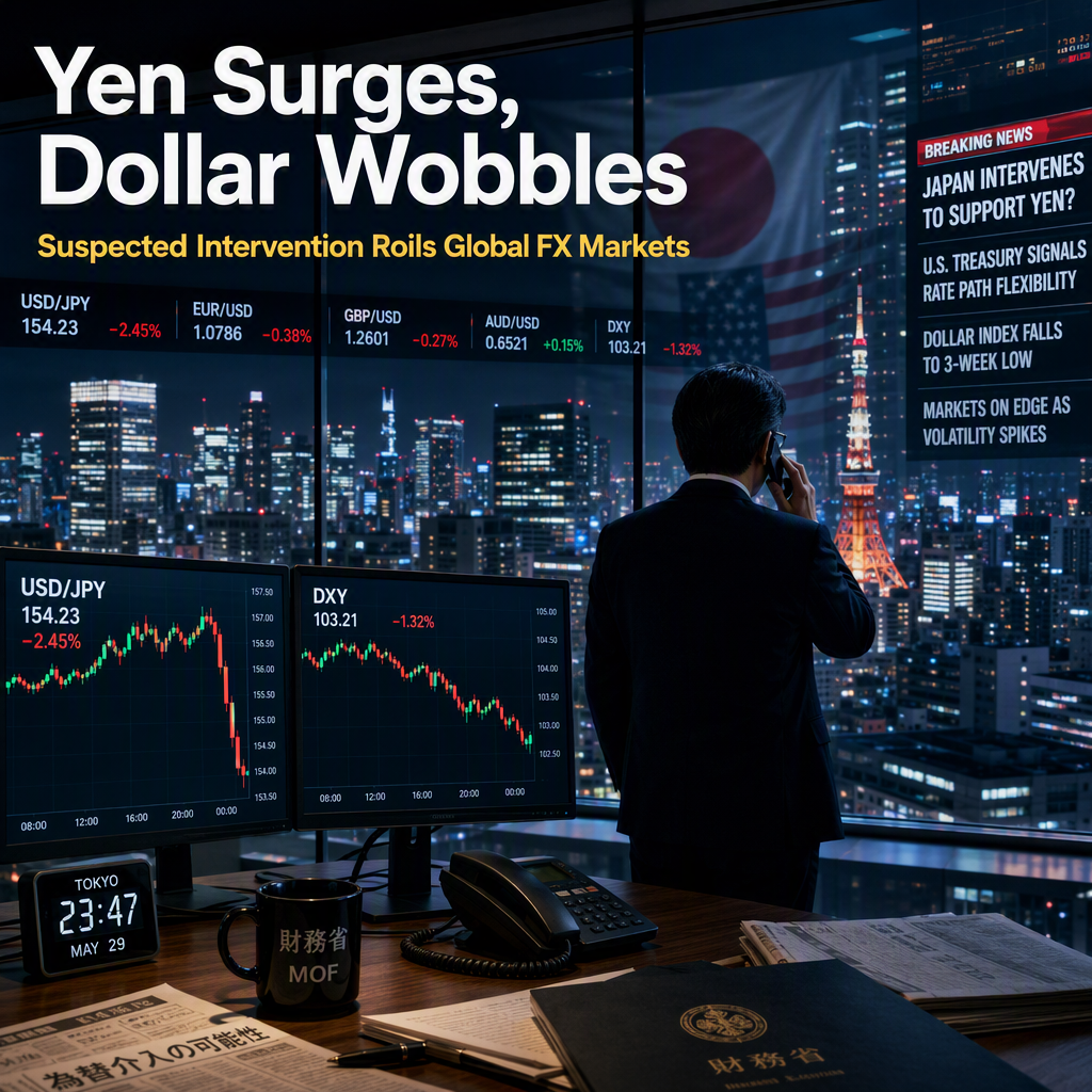 Suspected Japanese Yen Intervention and US Treasury Signals Shake Dollar Index