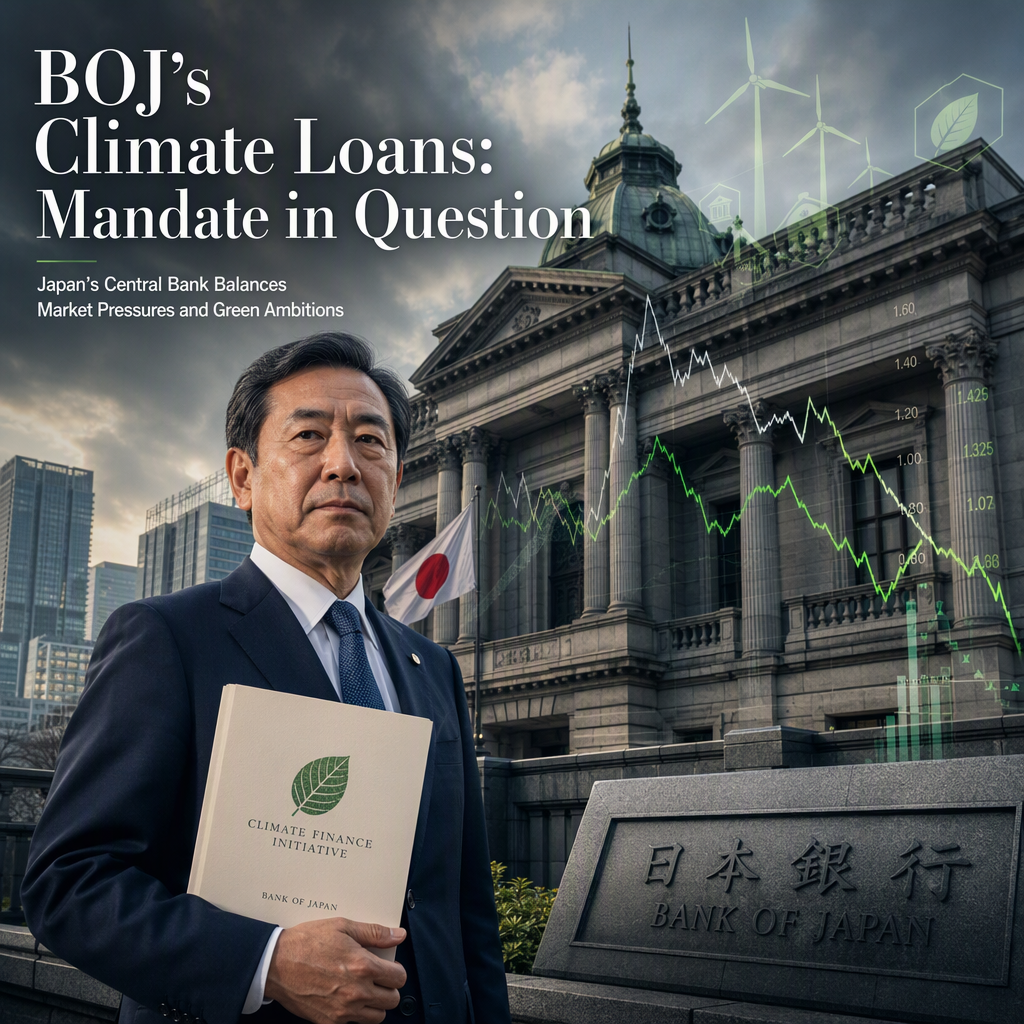 Bank of Japan Expands Climate Loans Amid Debate Over Central Bank Green Mandate
