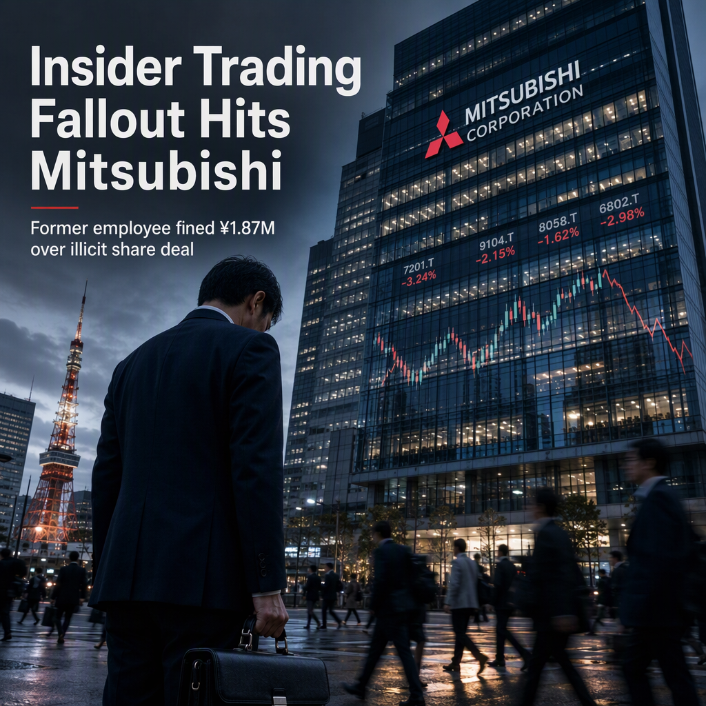 Former Mitsubishi Corp. Employee Faces ¥1.87 Million Fine for Insider Trading Ahead of Food Company Buyout
