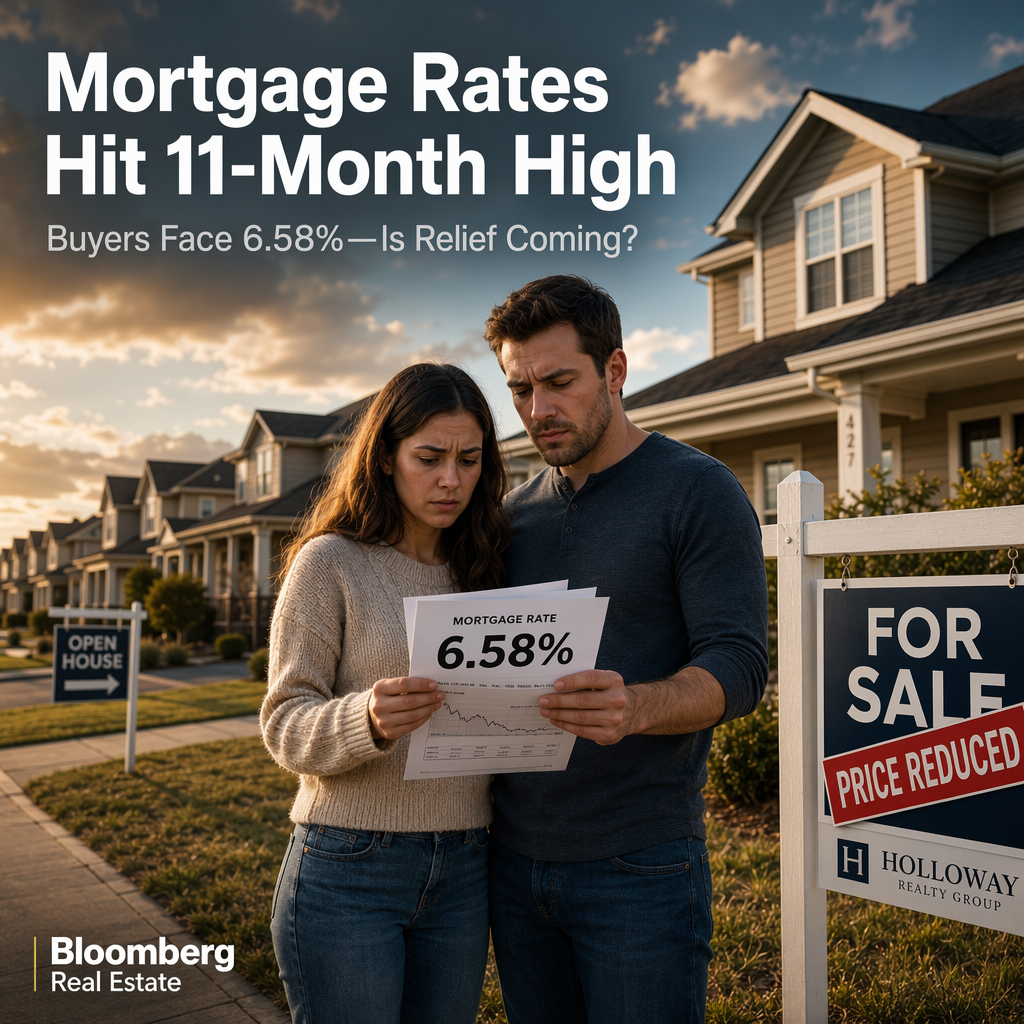 Mortgage Rates Climb to Highest Level in Nearly a Year, Reaching 6.58%