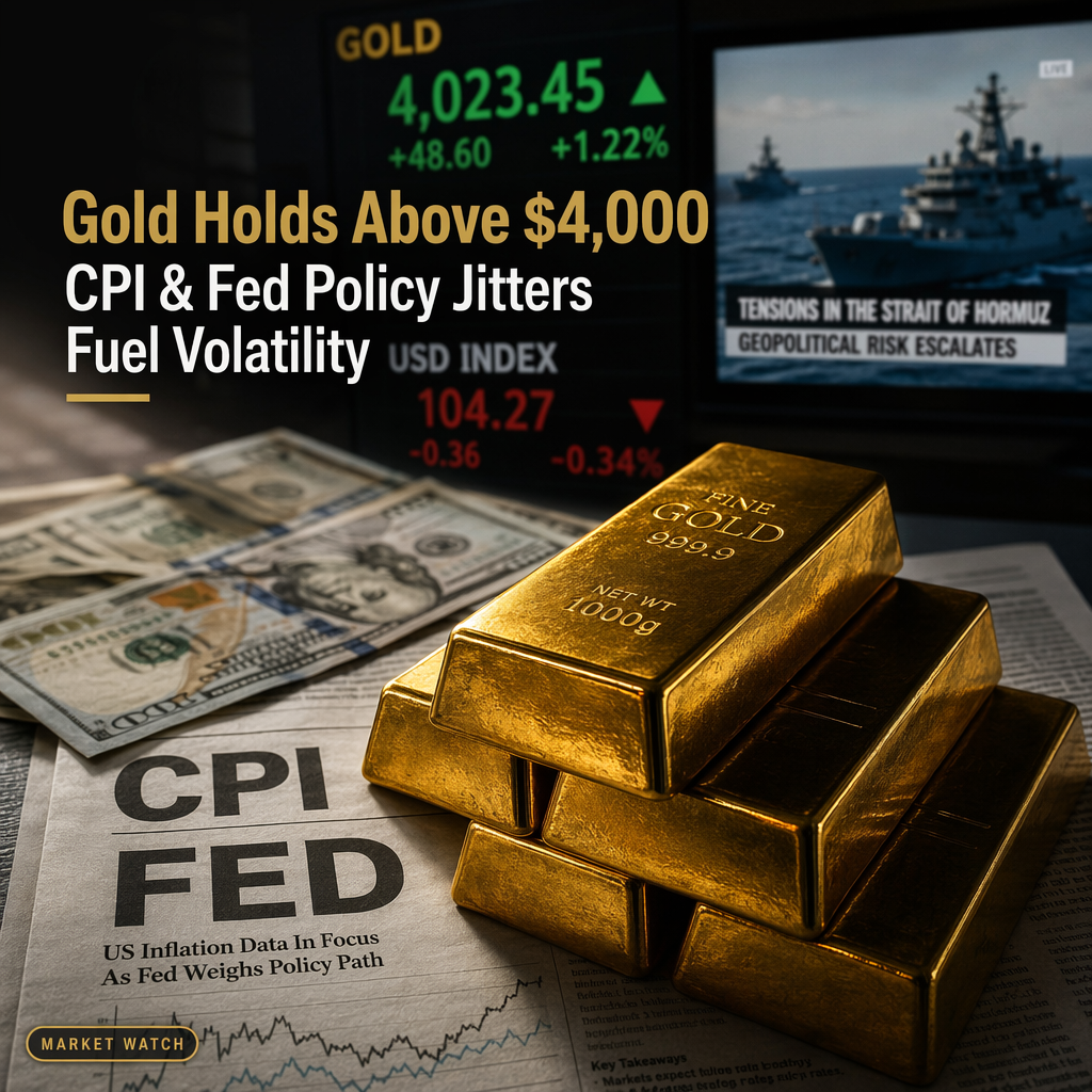 Gold Holds Above $4,000 as US CPI and Fed Policy Uncertainty Drive Market Volatility