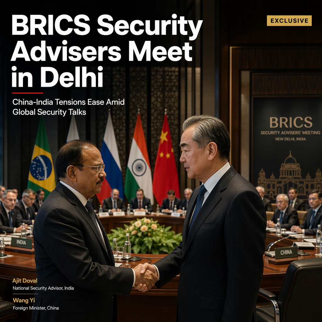 BRICS Security Advisers Convene in India Amid Easing China-India Tensions and Global Security Focus