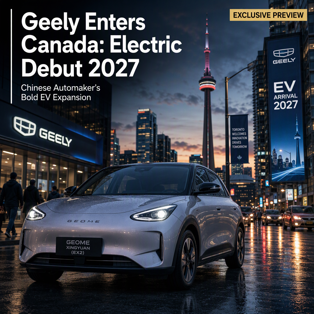 Geely Announces 2027 Entry into Canadian Market with Electric Vehicles