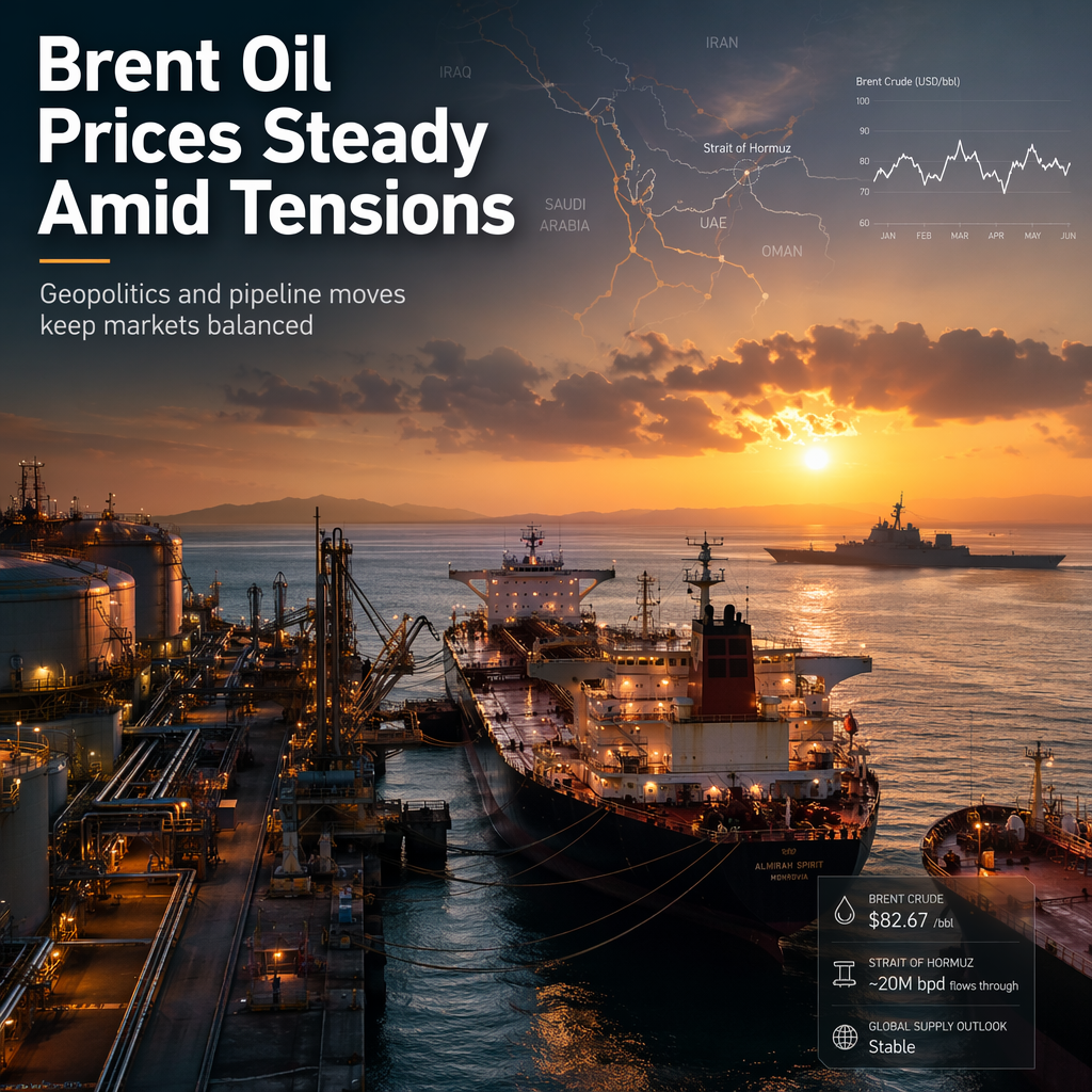Brent Oil Prices Hold Steady Amid Middle East Tensions and Strategic Pipeline Moves