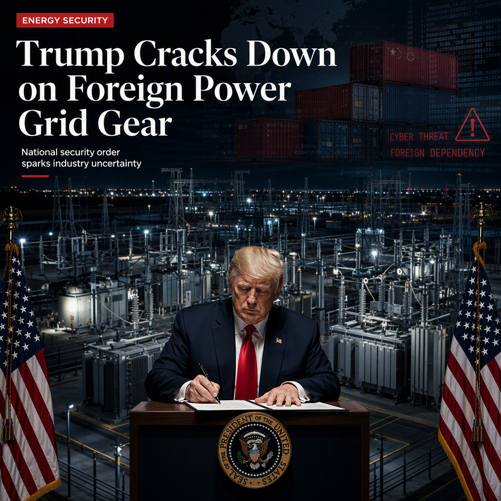 Trump Executive Order Targets Foreign Power Grid Equipment Amid National Security Concerns