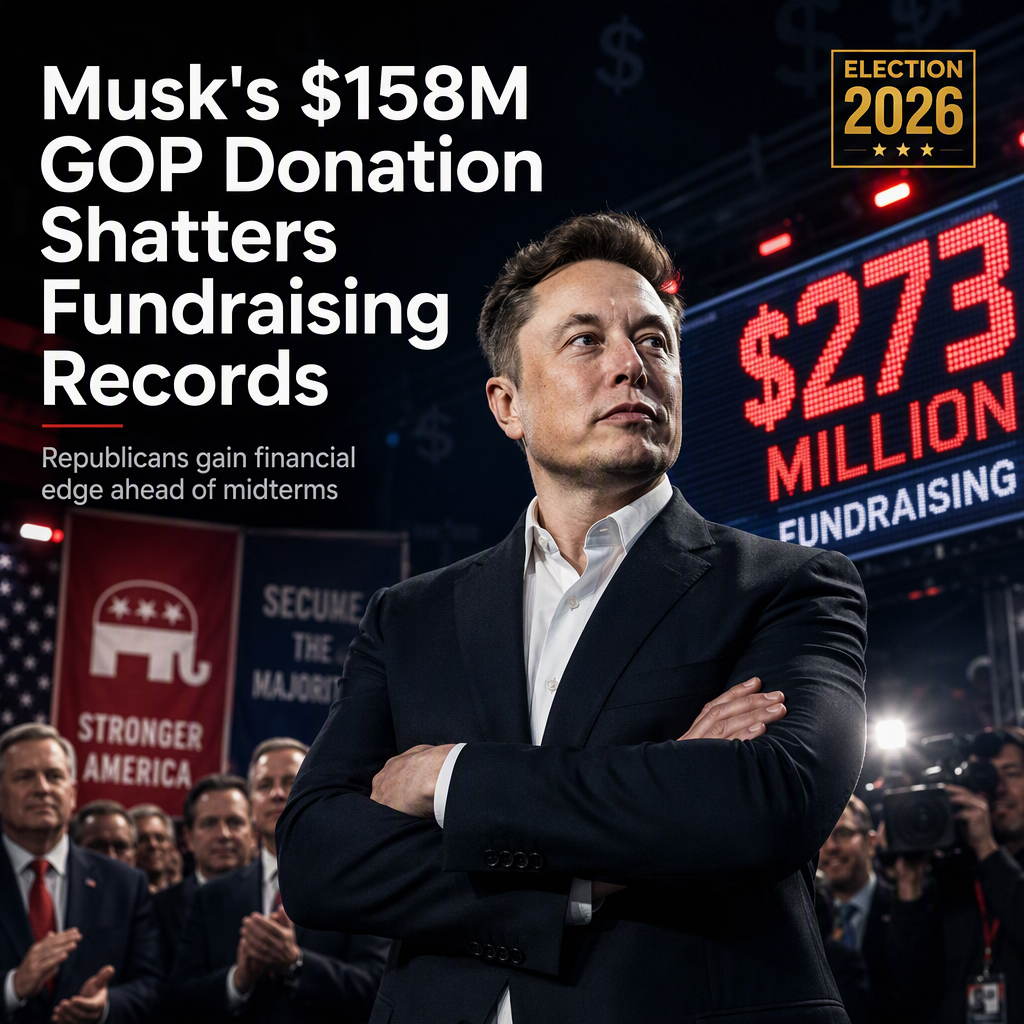 Elon Musk's $158 Million Donation Propels GOP Senate Super PAC to Record $273 Million Fundraising Haul