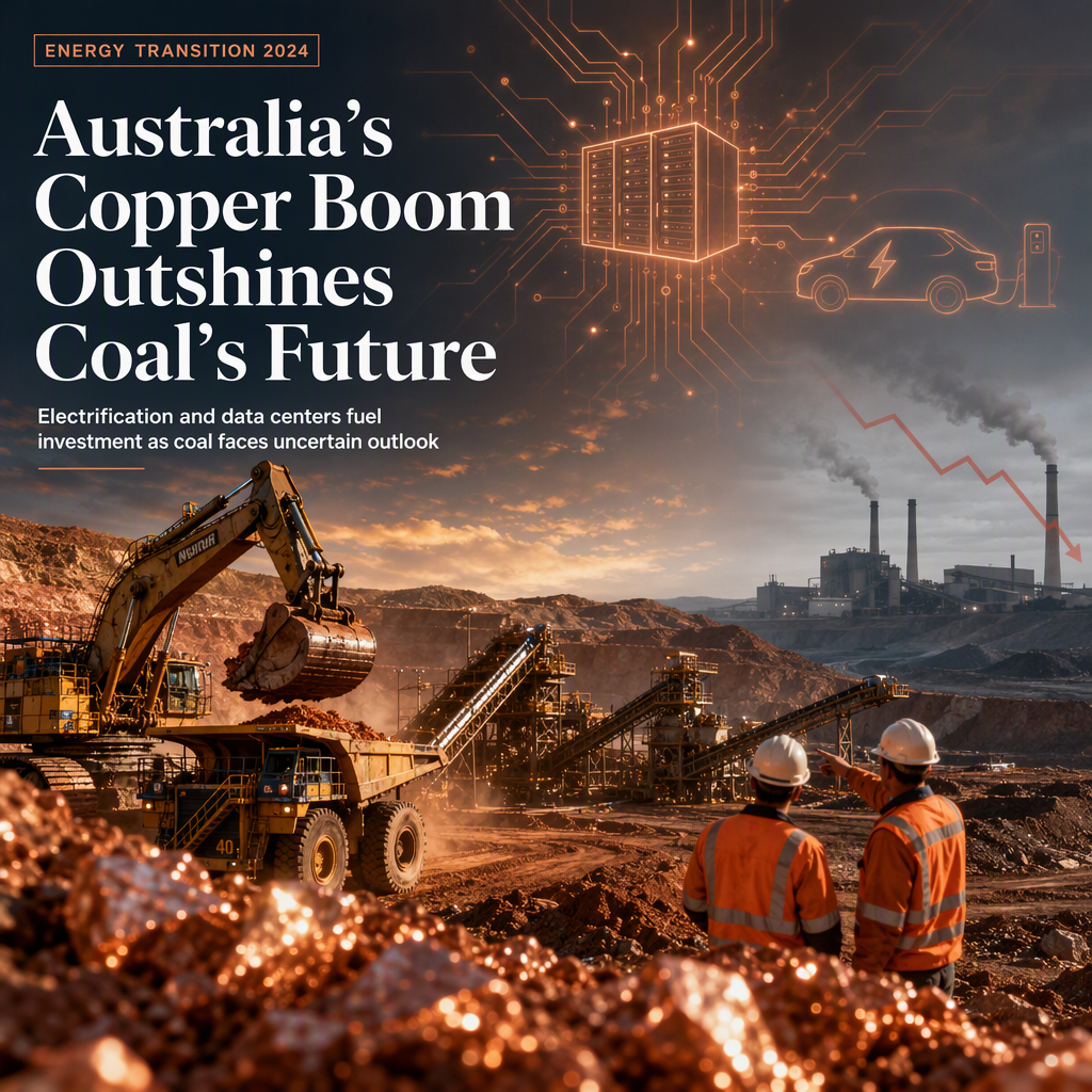 Australia's Copper Sector Surges Amid Coal Industry Uncertainty