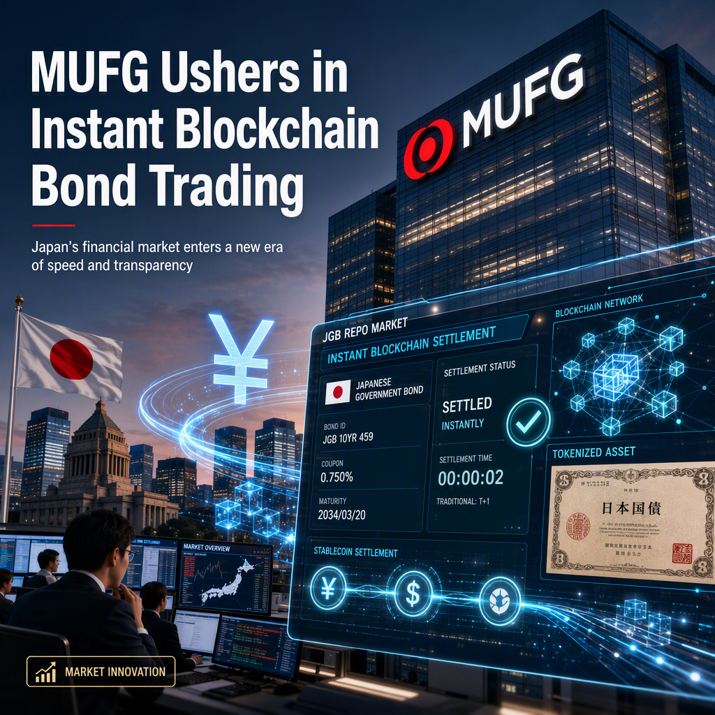 MUFG to Revolutionize JGB Repo Market with Instant Blockchain Settlement