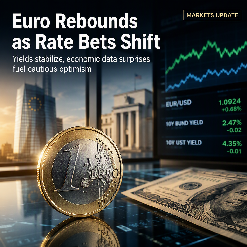 Euro Rebounds Against US Dollar as Yields Stabilize and ECB Rate Hike Bets Reassessed