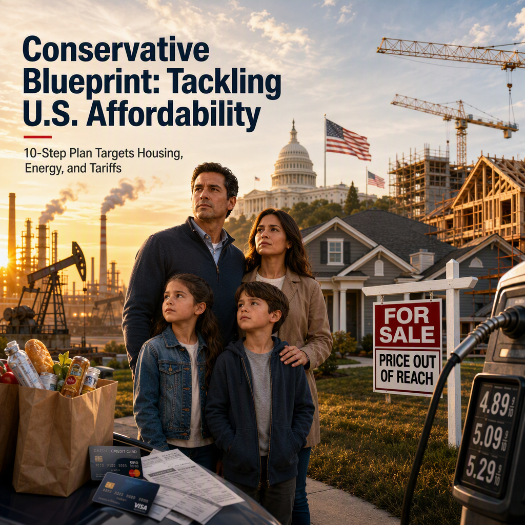 Conservative Group Proposes 10-Step Plan to Tackle U.S. Affordability Crisis, Criticizes Tariffs and Regulations