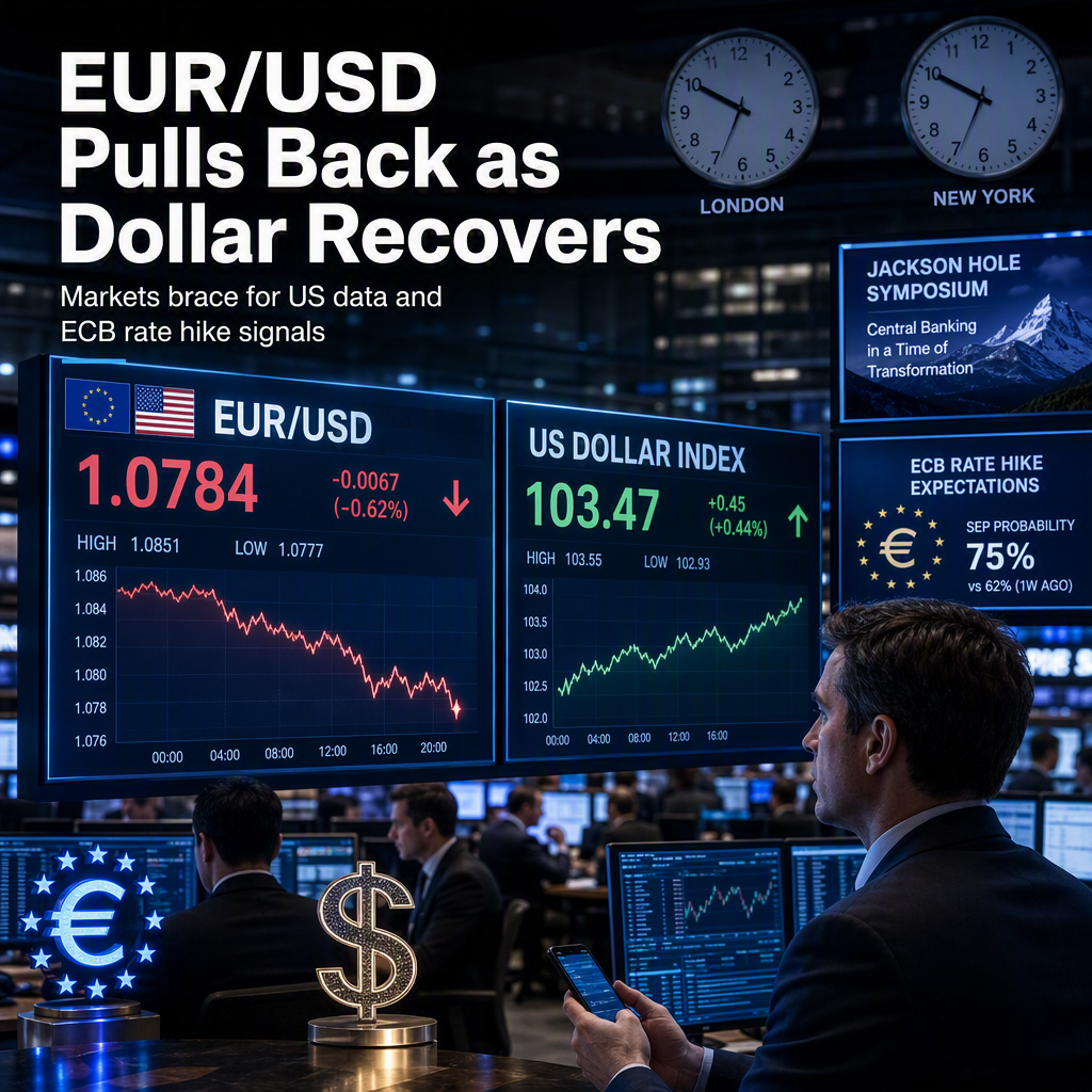 EUR/USD Corrects as US Dollar Recovers Ahead of Key US Data and ECB Rate Hike Expectations