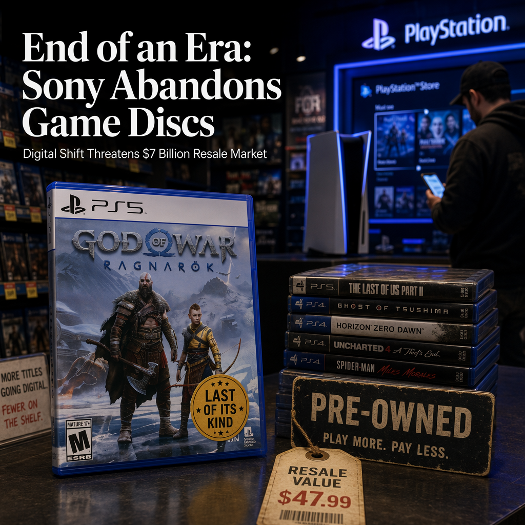 Sony to End Physical PlayStation Discs in 2028, Threatening $7 Billion Resale Market
