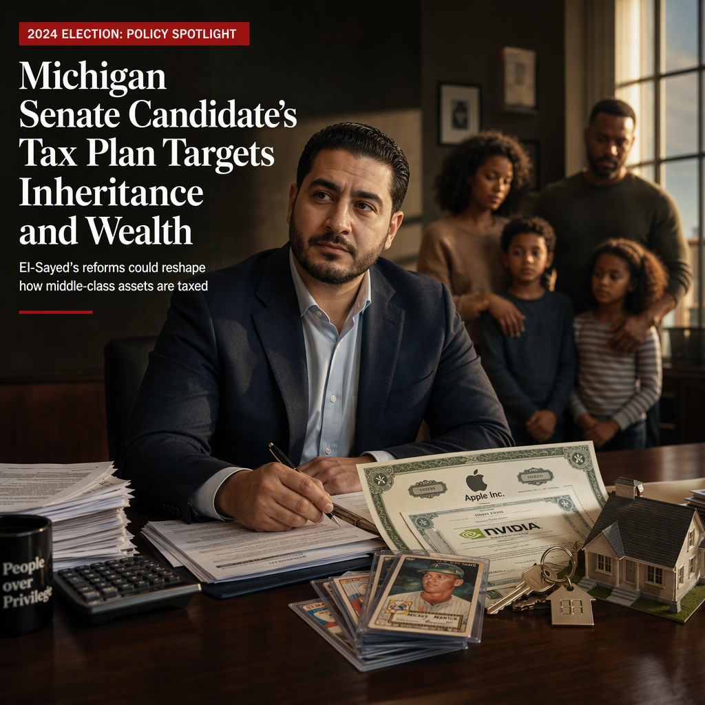 Michigan Senate Candidate Abdul El-Sayed Proposes Sweeping Tax Reforms Targeting Capital Gains, Inheritances, and Wealth