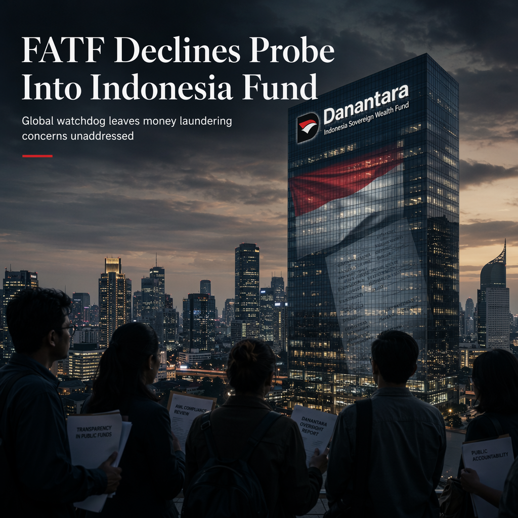 FATF Declines Probe into Indonesia's Sovereign Wealth Fund Amid Money Laundering Concerns
