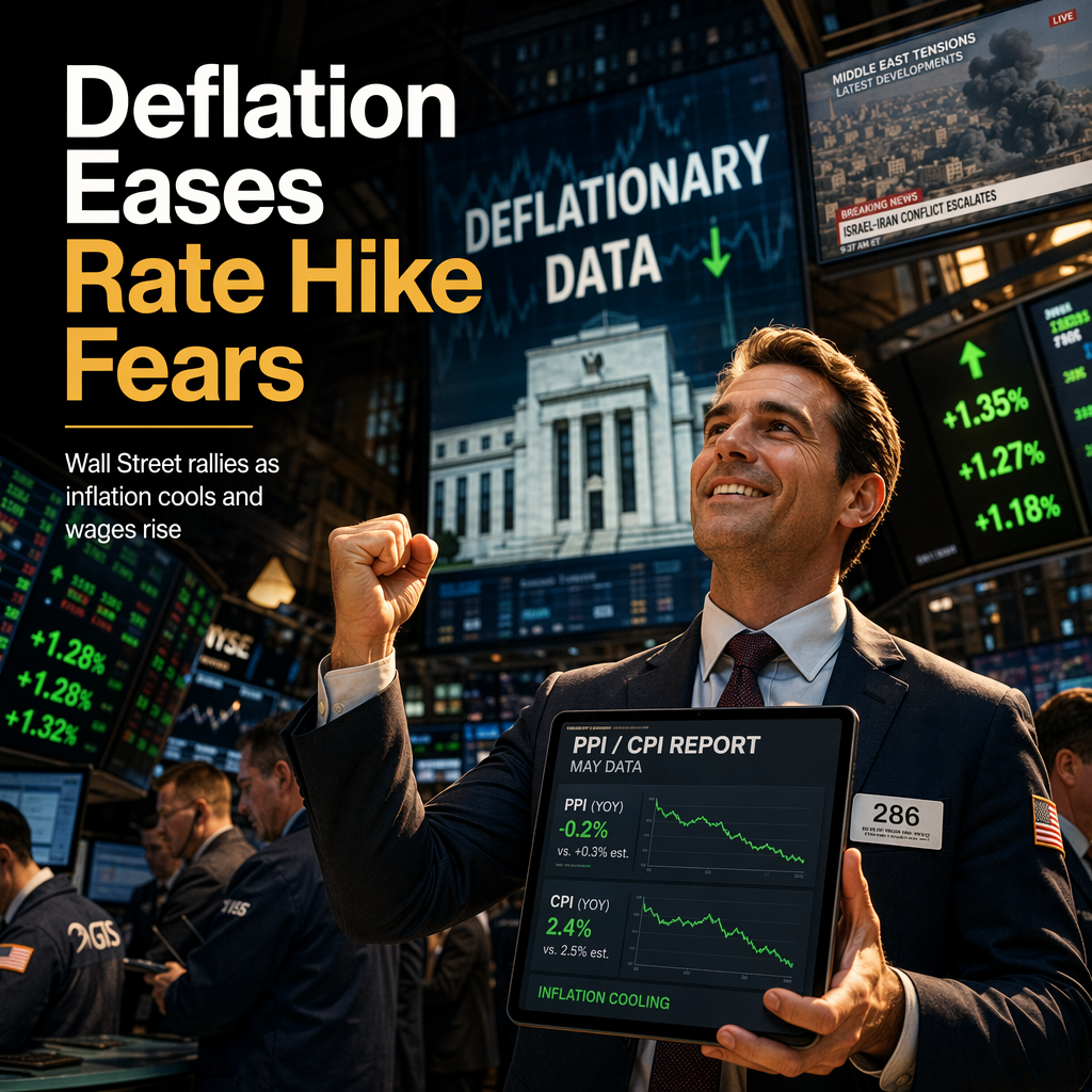 Deflationary PPI and CPI Reports Ease Rate Hike Fears as Markets Rally