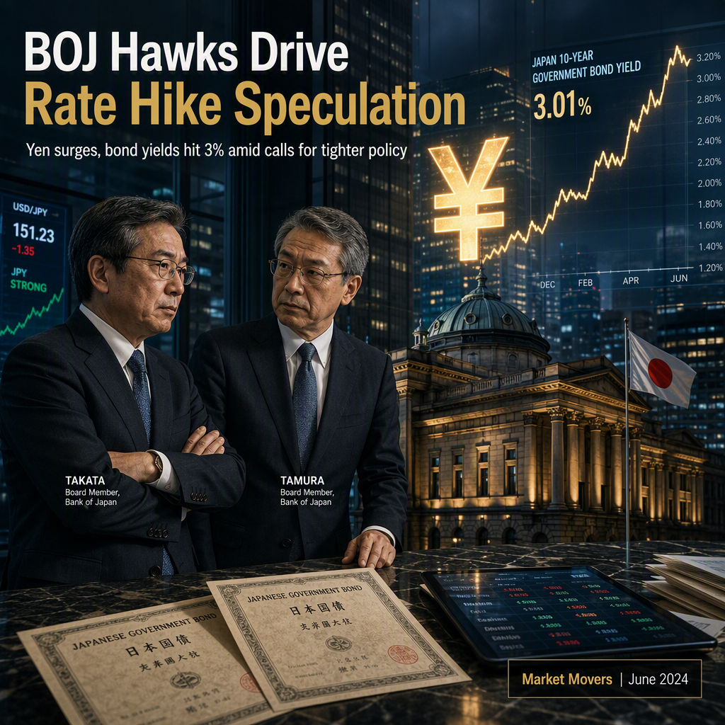 BOJ Hawks Push for Faster Rate Hikes Amid Rising Yen and Bond Yields