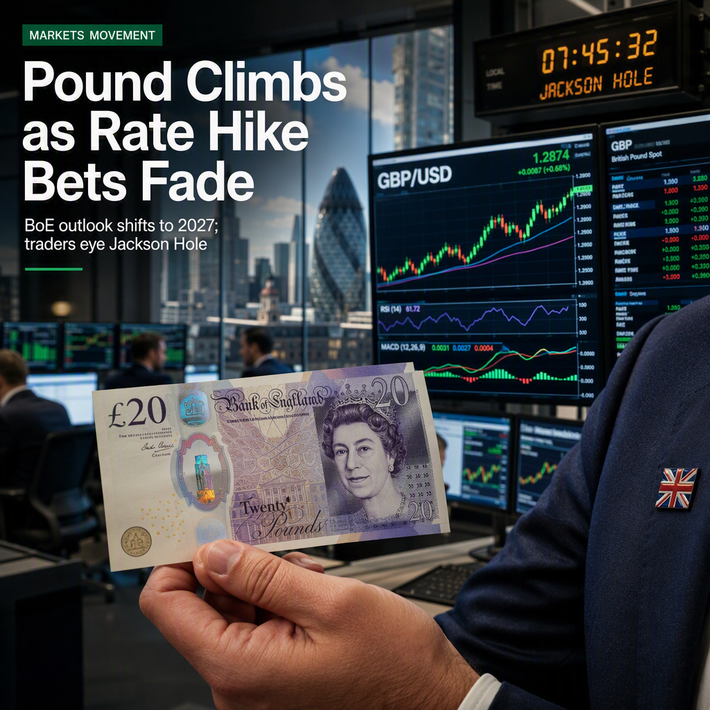 British Pound Rises as BoE Rate Hike Expectations Shift to 2027