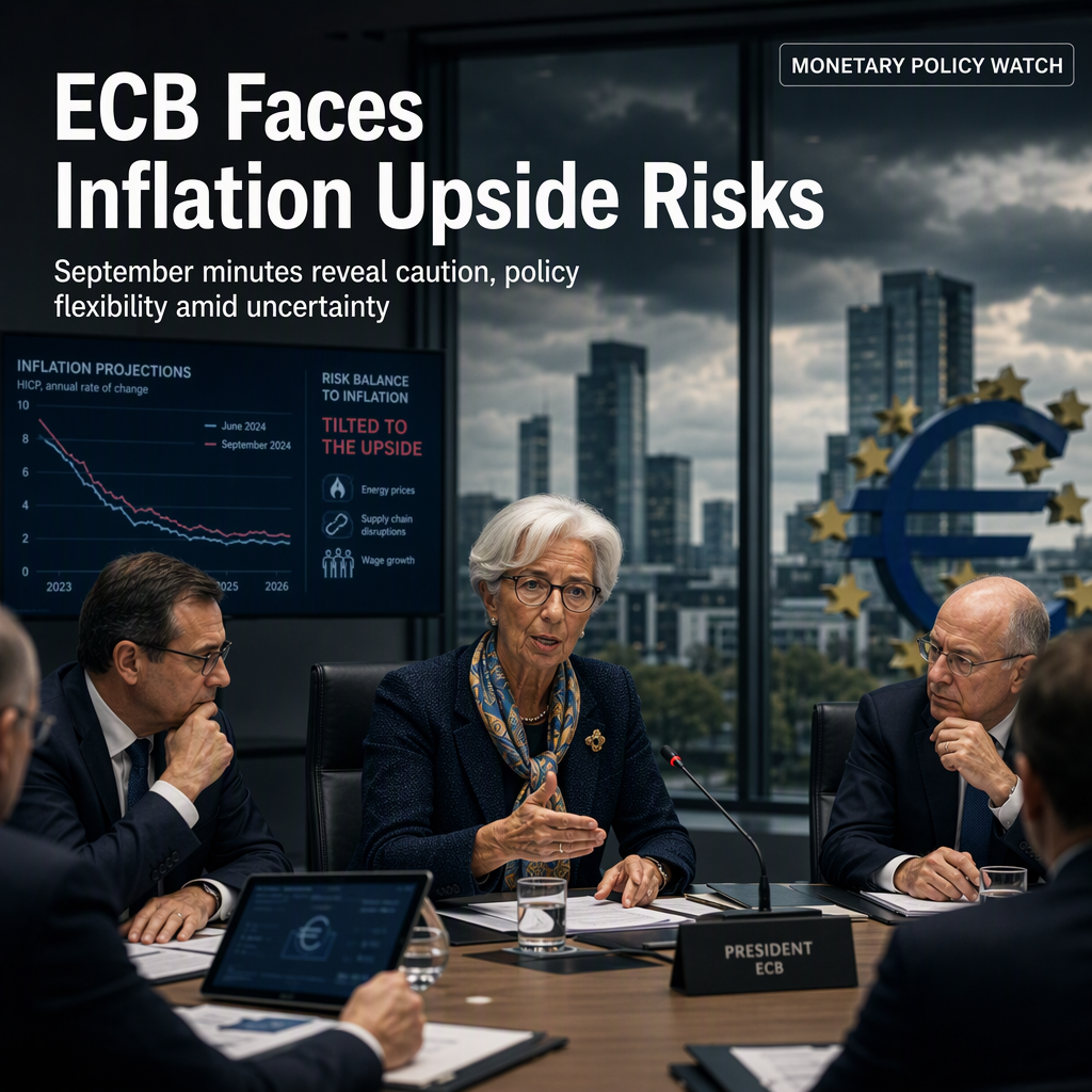ECB September Meeting Minutes Highlight Upside Inflation Risks and Policy Uncertainty