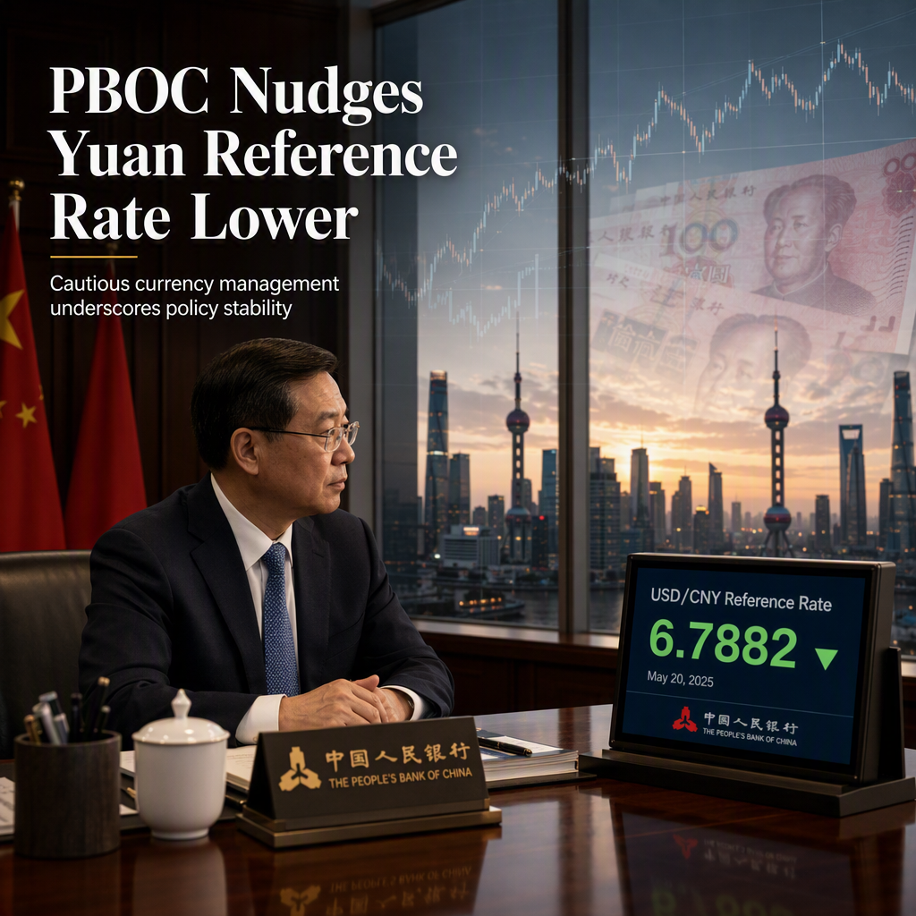 PBOC Sets USD/CNY Reference Rate Slightly Lower at 6.7882 Amid Market Stability Efforts