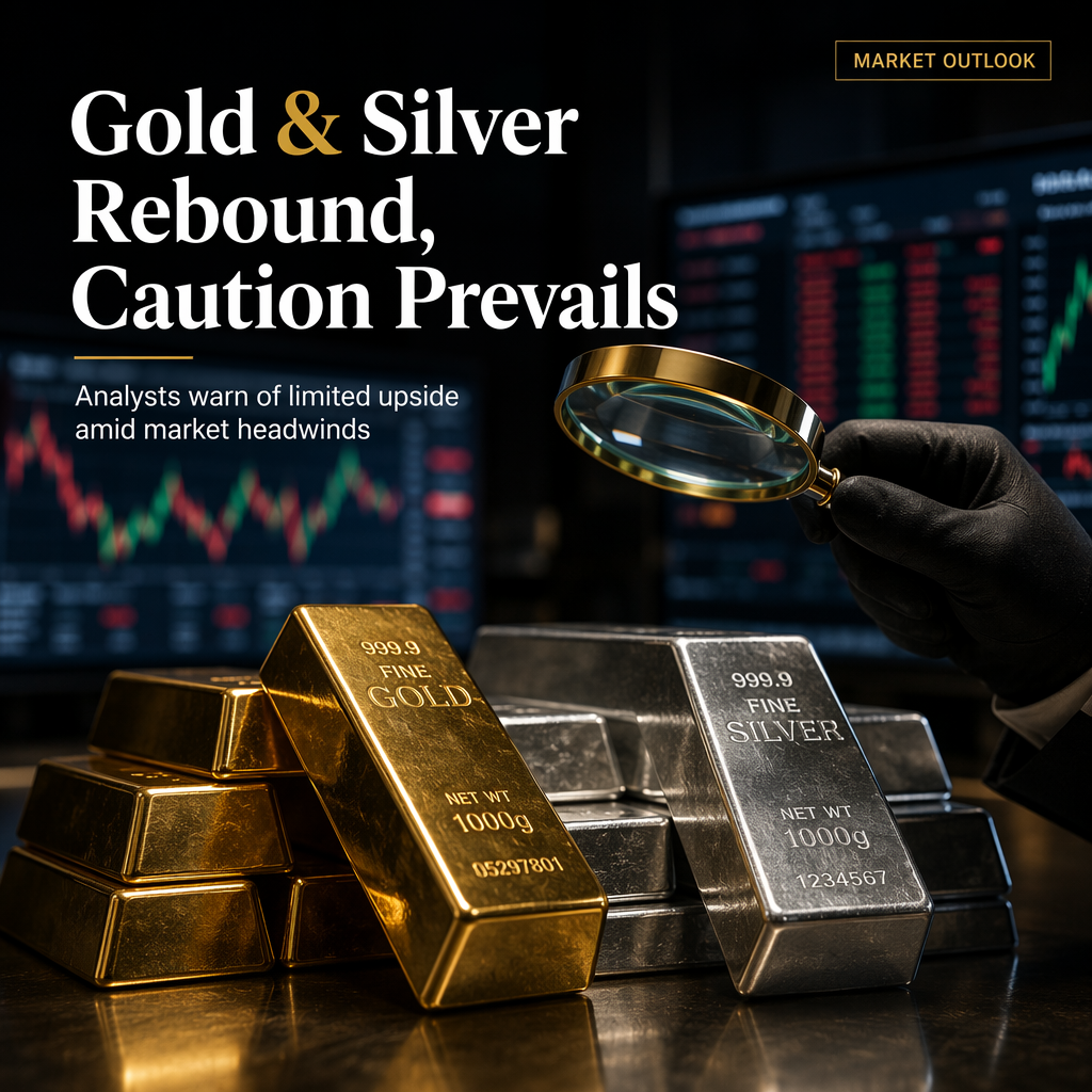 Gold and Silver Prices Rebound, but Analysts Warn of Limited Upside Amid Market Headwinds