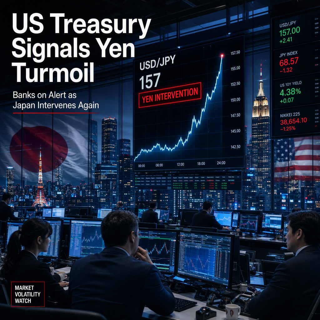 US Treasury Warns Banks of Possible Further Yen Intervention After Japan's $44 Billion Move