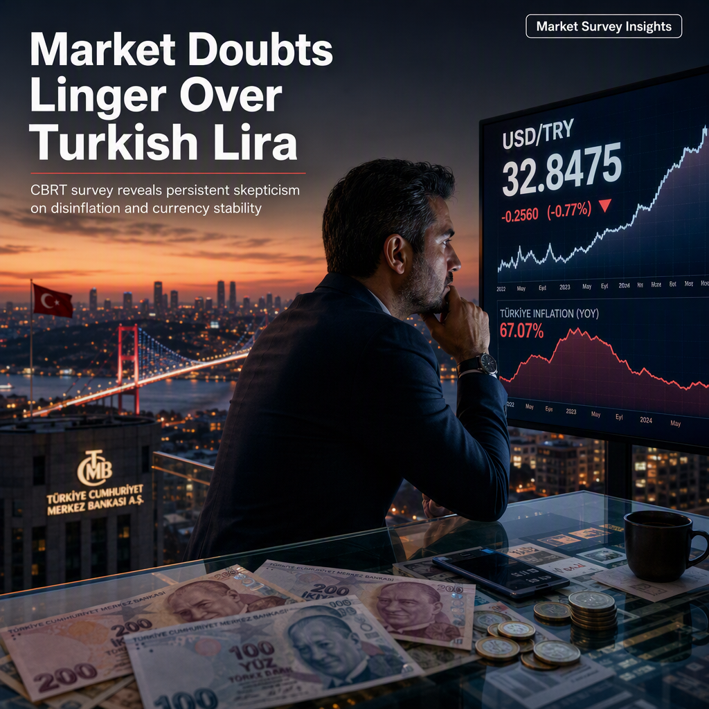 Market Survey Reveals Persistent Doubts Over Turkish Lira Stability and Disinflation Prospects
