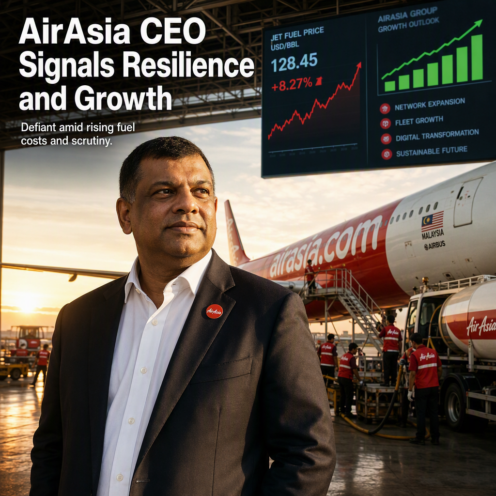 AirAsia CEO Dismisses Financial Concerns, Announces Growth Plans Amid Rising Fuel Costs