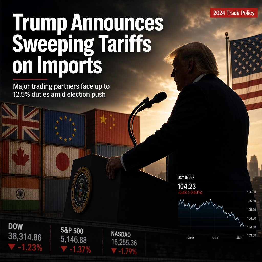 Trump Administration Imposes New Tariffs of Up to 12.5% on Major US Trading Partners