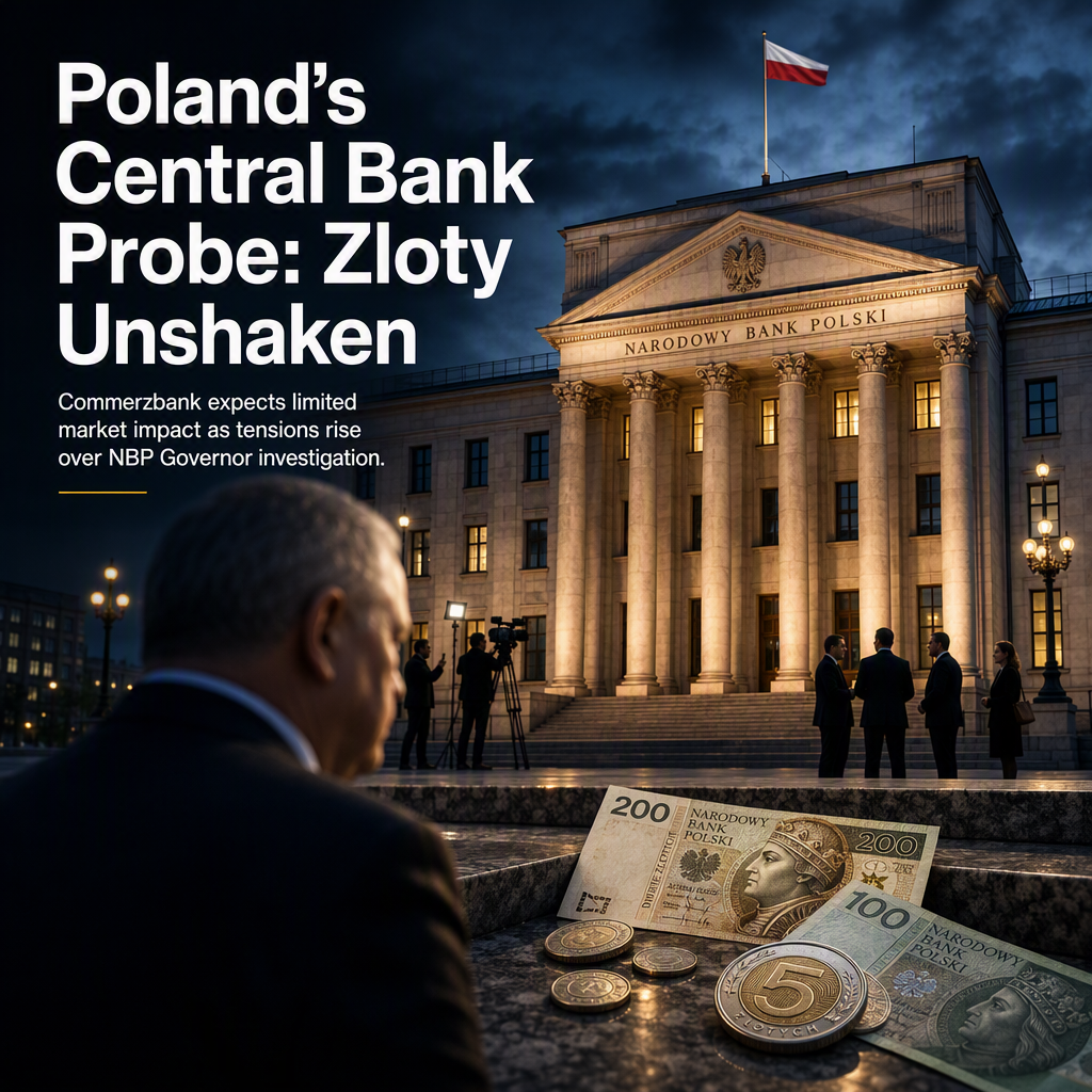 Commerzbank: Probe Into Poland's Central Bank Chief Unlikely to Impact Zloty