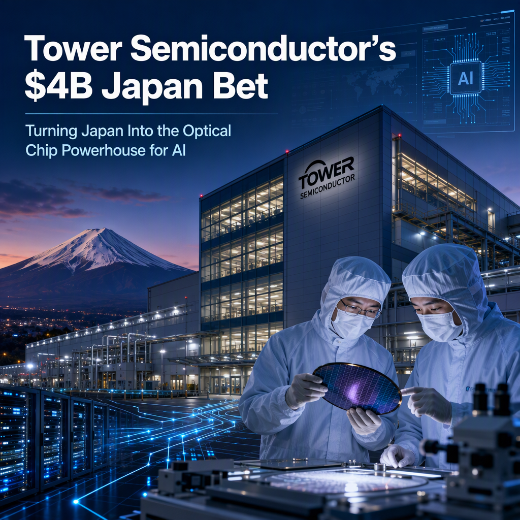 Tower Semiconductor Announces $4 Billion Investment to Make Japan Its Main Optical Chip Hub