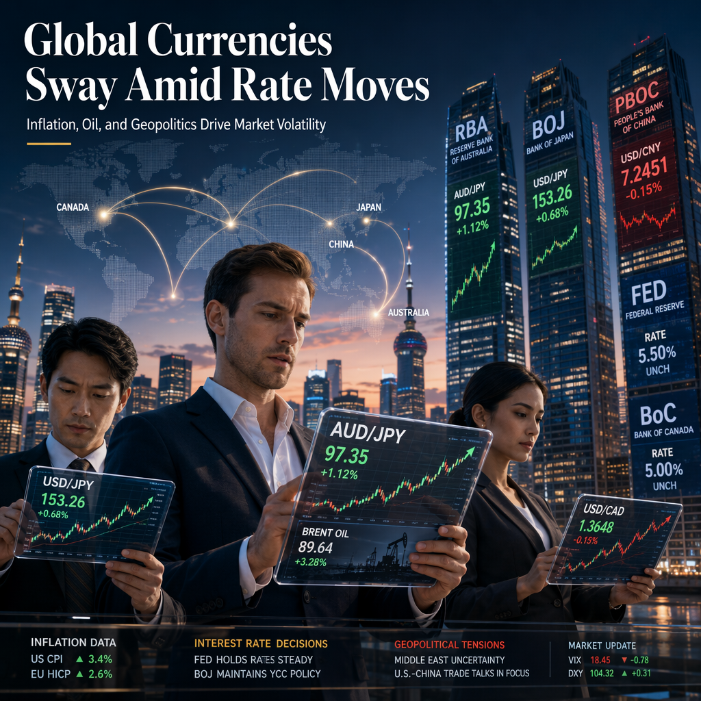 Global Currency Markets React to Central Bank Decisions and Inflation Data Amid Geopolitical Tensions