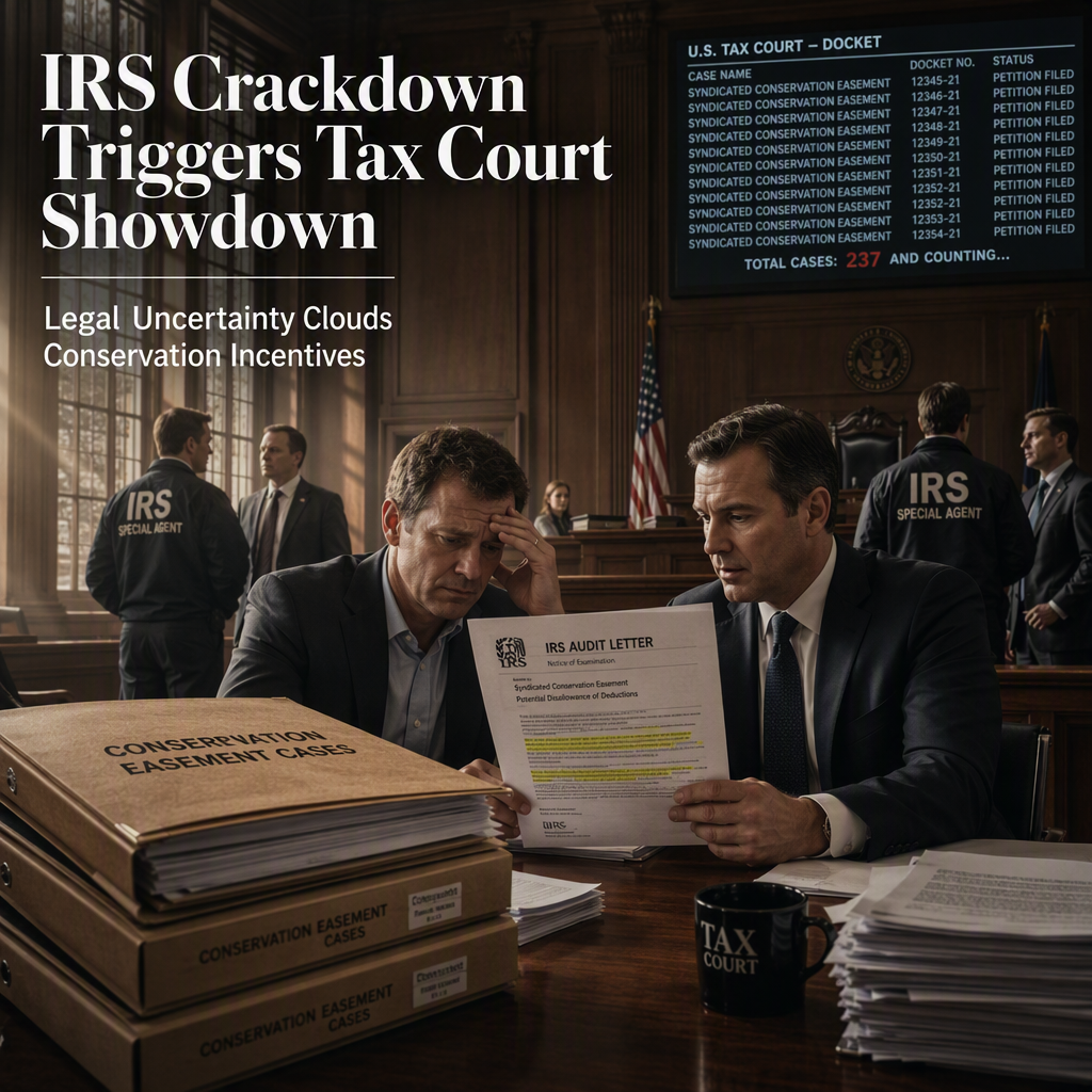 IRS Launches Aggressive Enforcement on Syndicated Conservation Easement Tax Deductions, Sparking Legal Battles