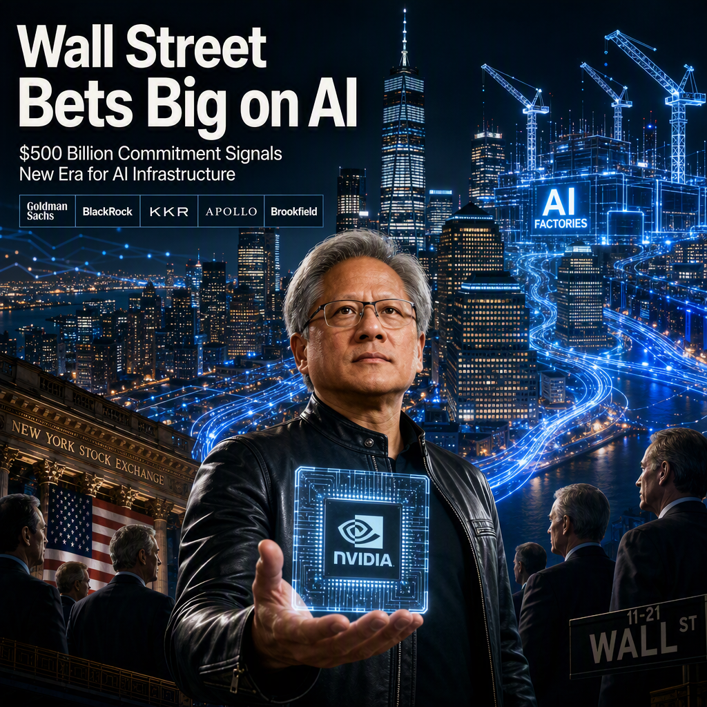 Wall Street Commits $500 Billion to AI Infrastructure in Landmark Shift Backed by Nvidia's Jensen Huang