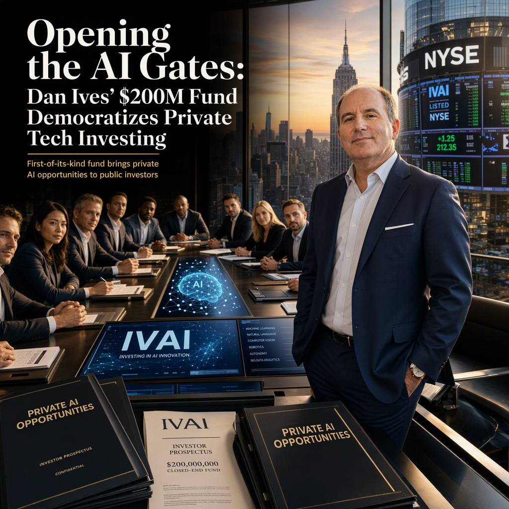 Dan Ives Launches $200 Million Closed-End Fund to Open Private AI Investments to Public