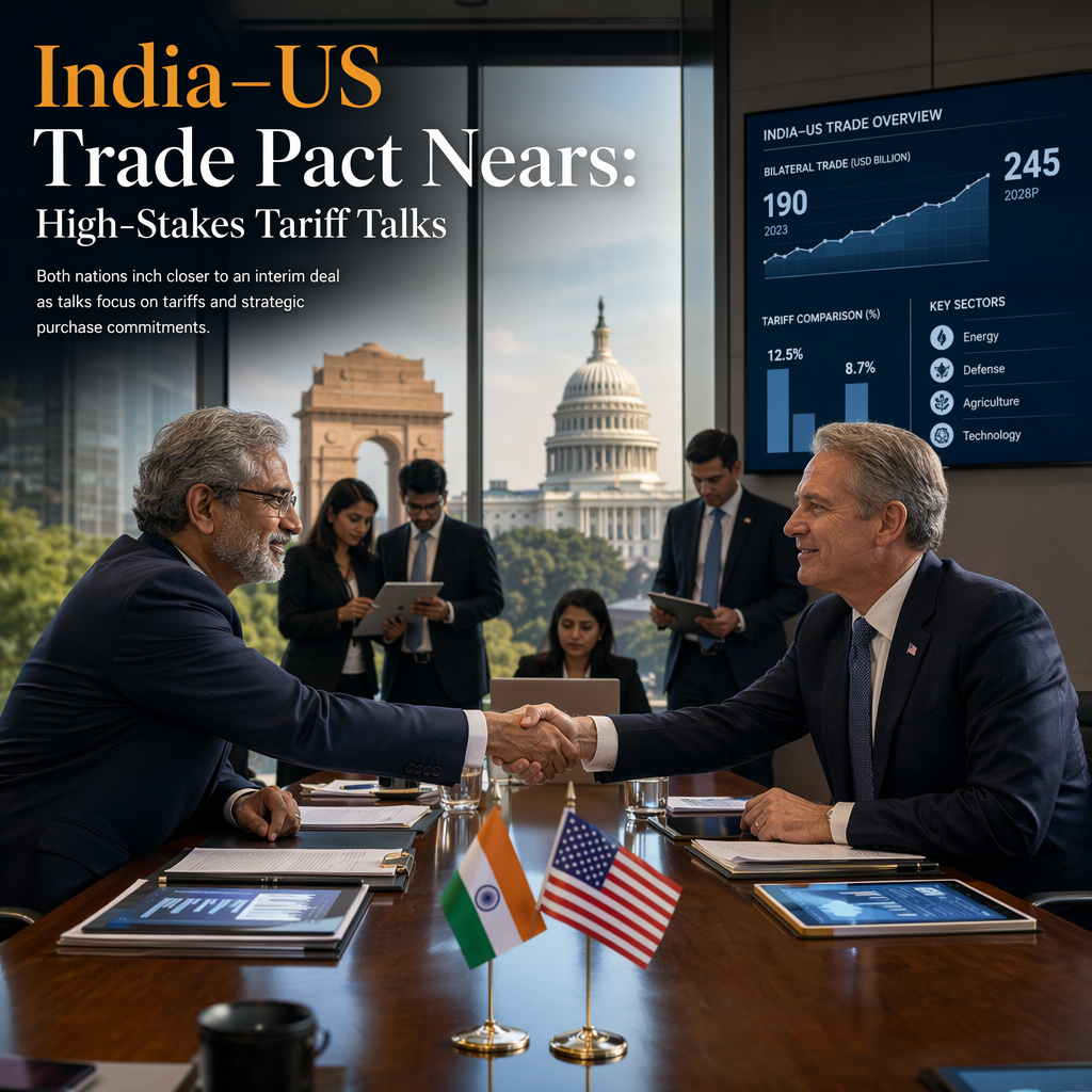 India and US Near Interim Trade Deal Amid Tariff Negotiations and Ambitious Purchase Commitments