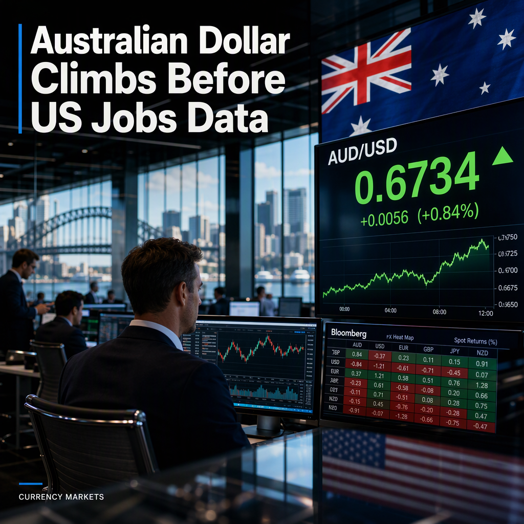 Australian Dollar Rises Against US Dollar Ahead of Key US Jobs Data