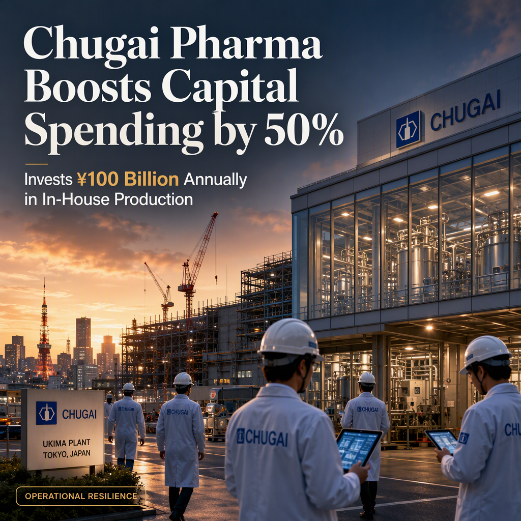 Chugai Pharma Announces 50% Capital Expenditure Increase to Boost In-House Production
