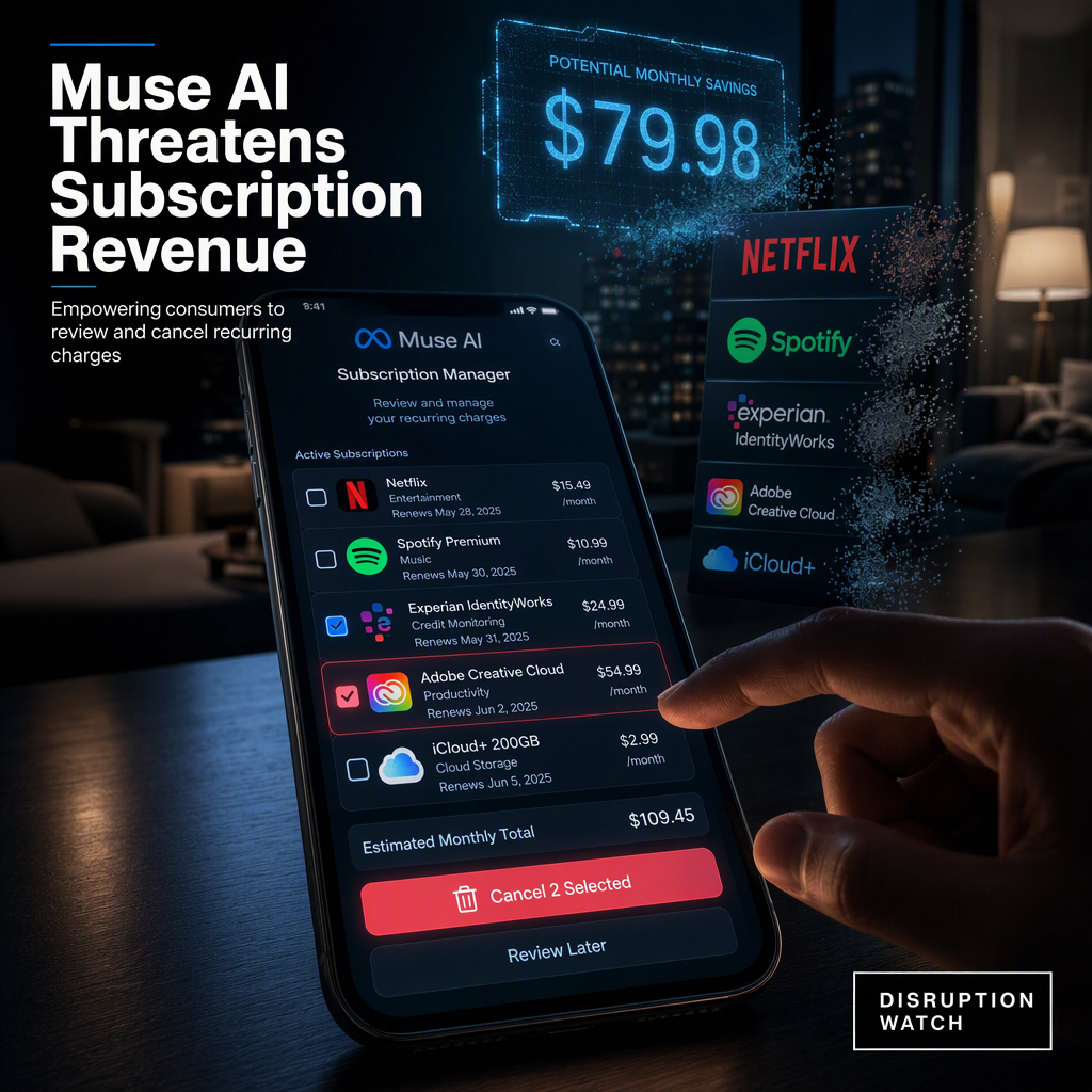 Meta's Muse AI Agent Targets Subscription Economy, Threatening Recurring Revenue Models