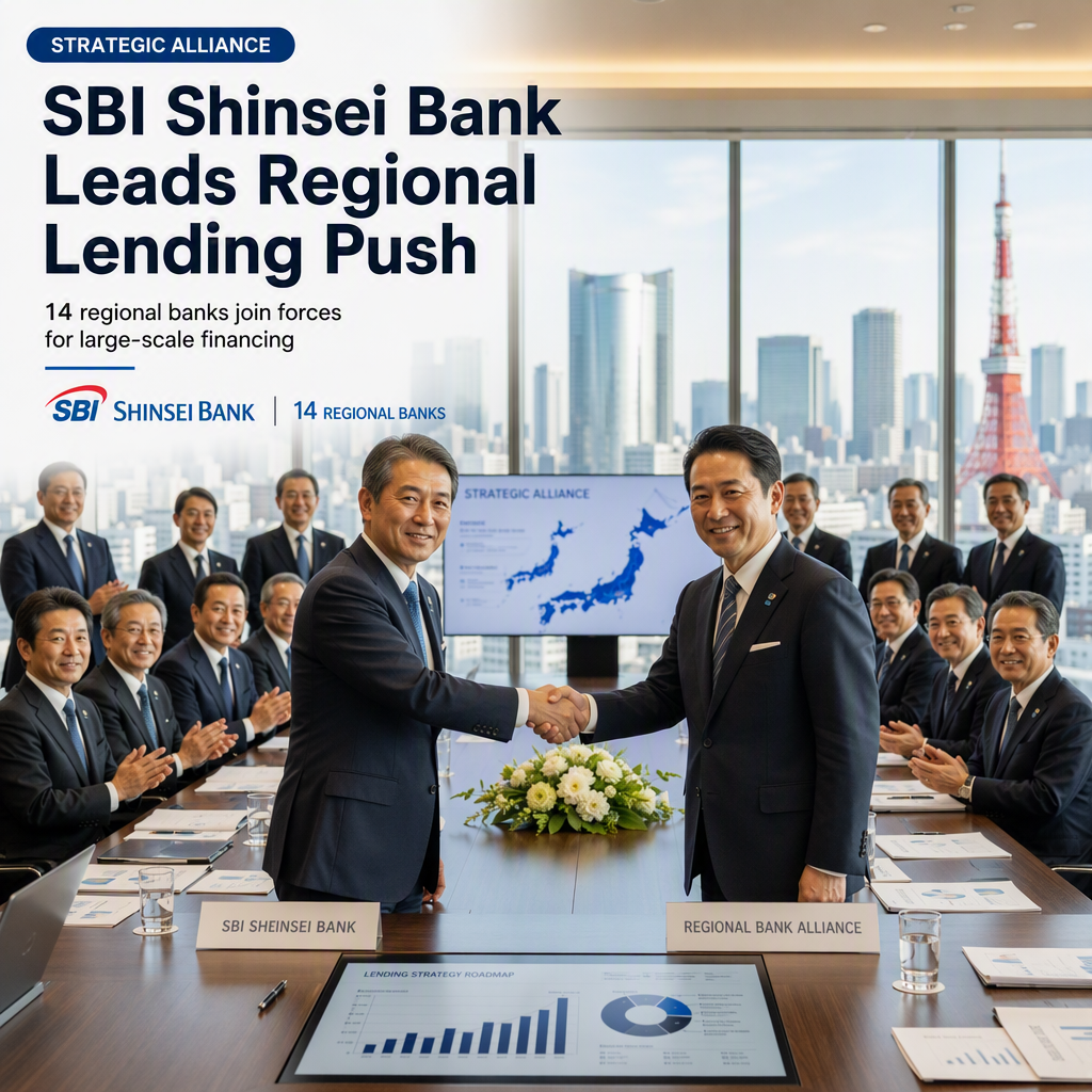 SBI Shinsei Bank Forms Alliance with 14 Regional Banks to Boost Large-Scale Lending
