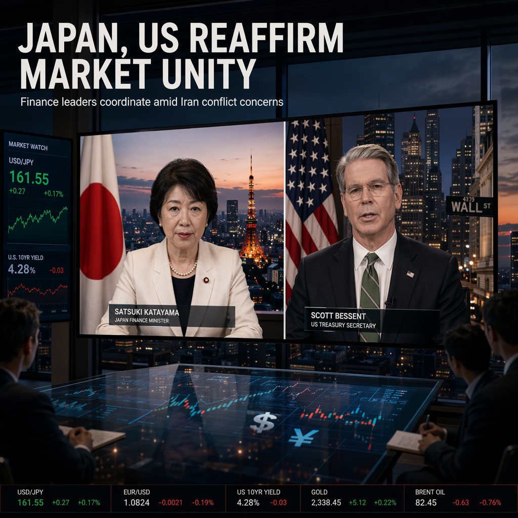 Japan and US Treasury Chiefs Reaffirm Market Coordination Amid Iran Conflict Concerns