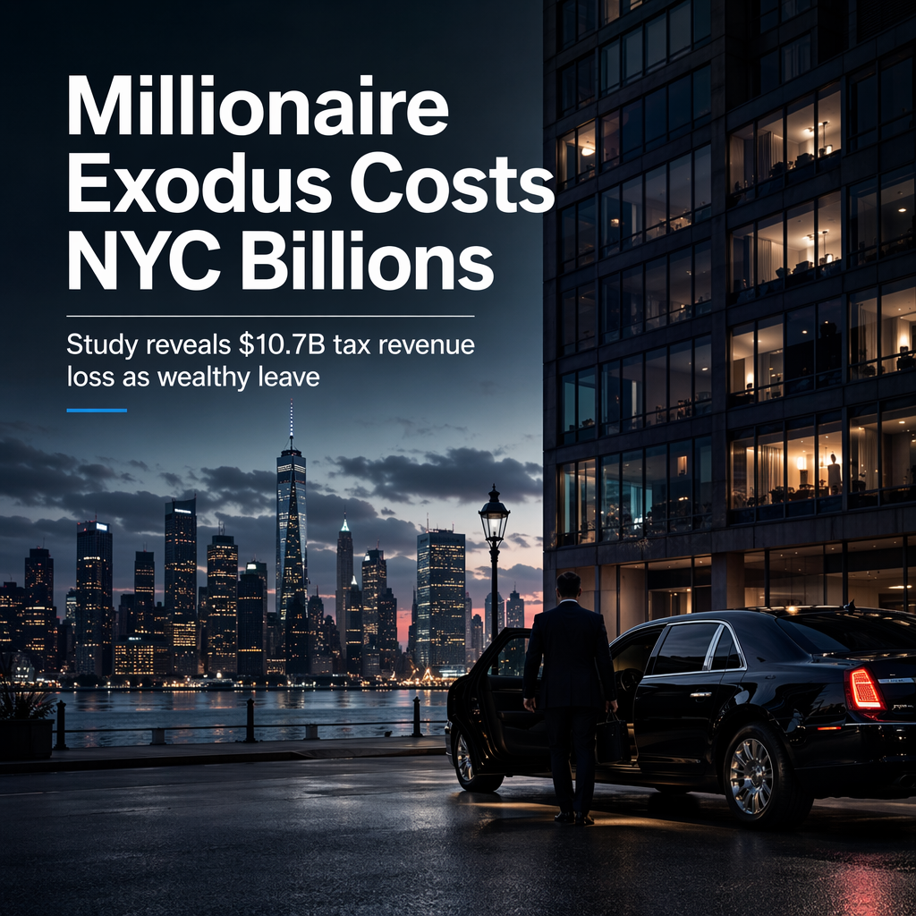 Study Reveals $10.7 Billion Tax Revenue Loss as Millionaires Exit New York City