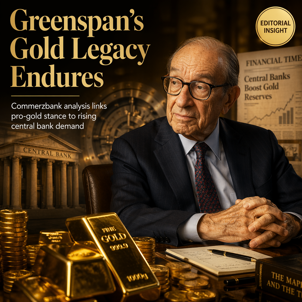 Commerzbank Reflects on Greenspan's Gold Legacy Amid Rising Central Bank Demand