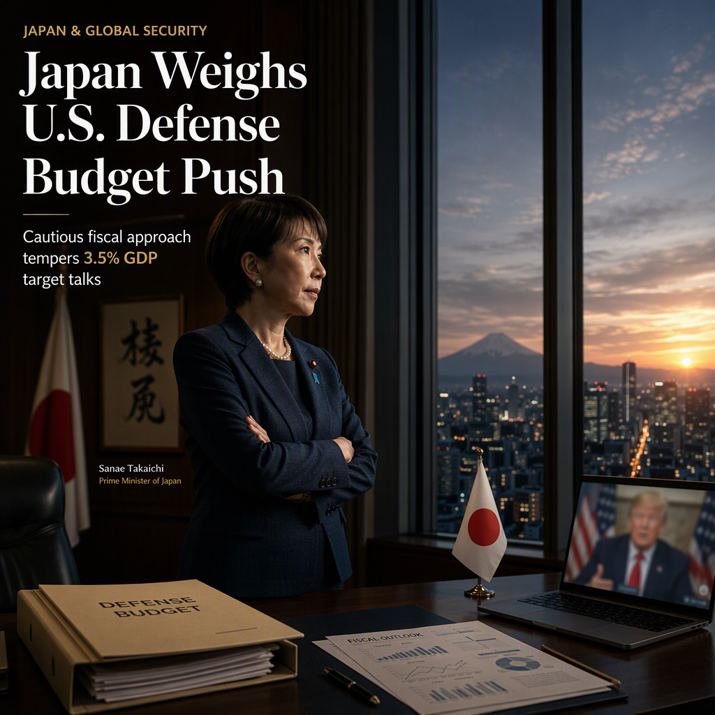 Japan Hesitates on U.S.-Requested 3.5% GDP Defense Spending Target Amid Fiscal Concerns