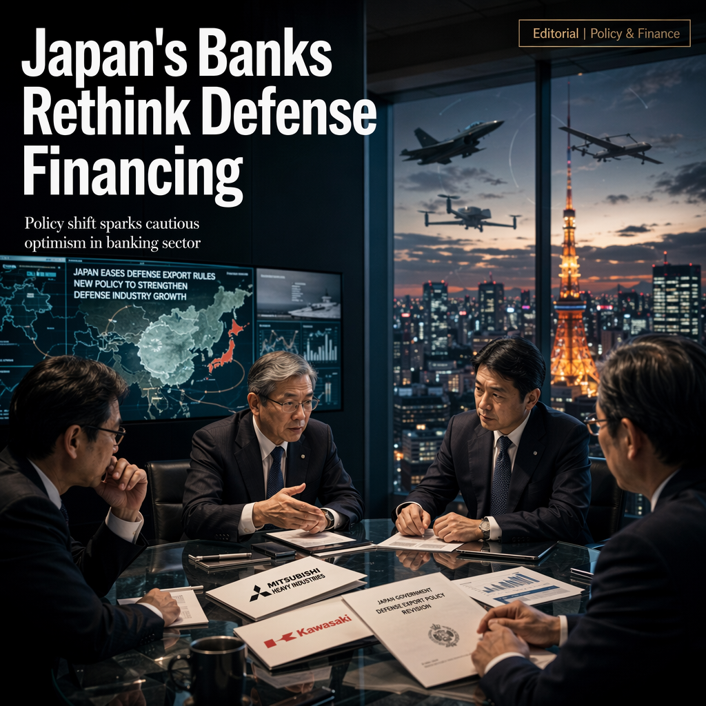 Japan's Major Banks Consider Financing Defense Sector Amid Policy Shift