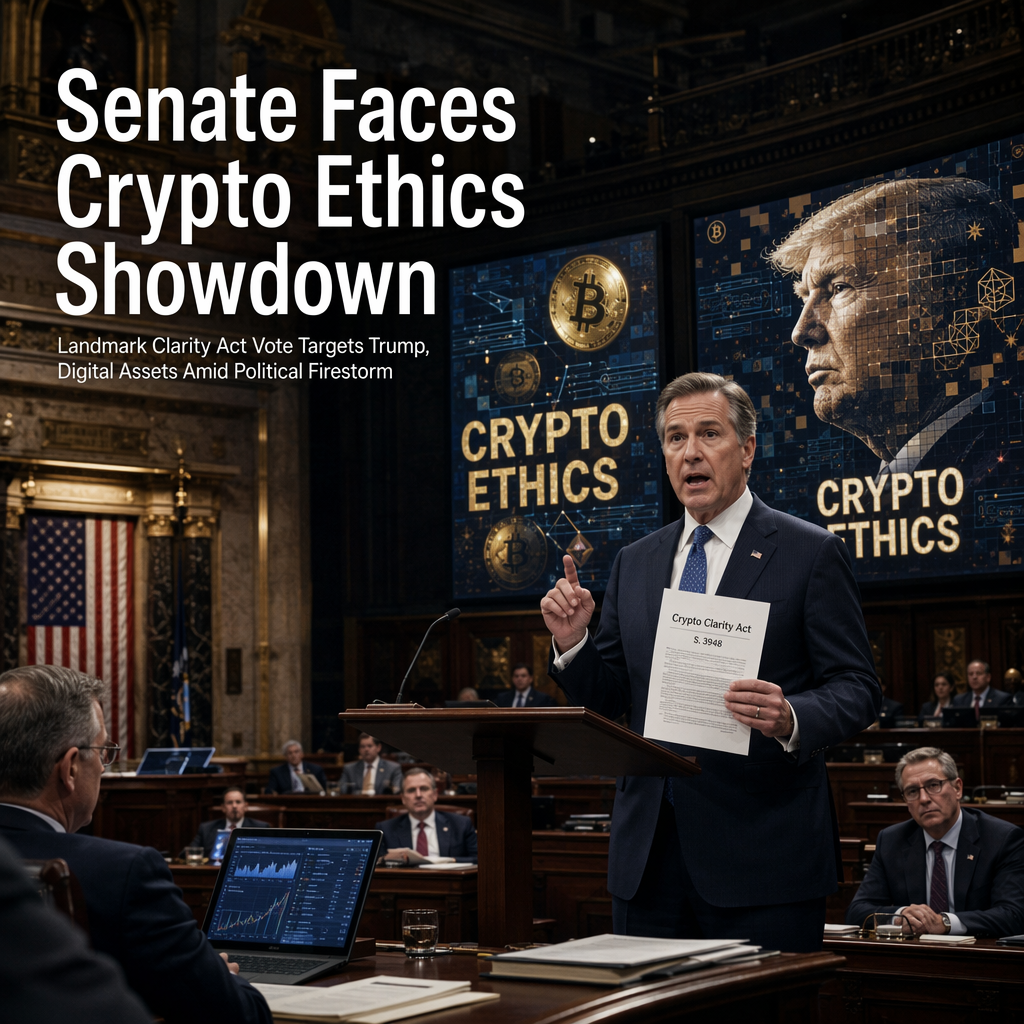 Senate Prepares Vote on Clarity Act Targeting Crypto Ethics Amid Surge in Trump’s Digital Asset Income