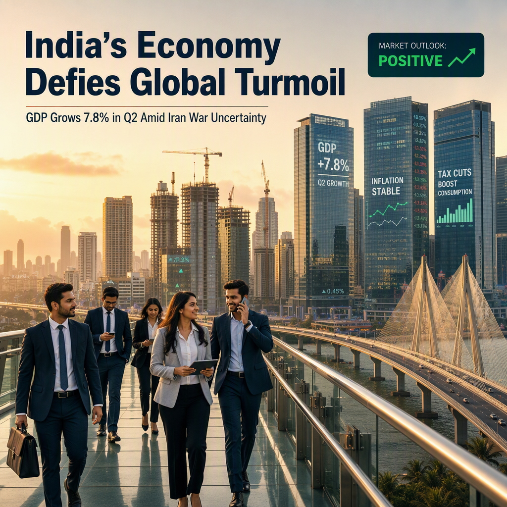 India's Economy Surges 7.8% in Q2, Defying Geopolitical Tensions from Iran War