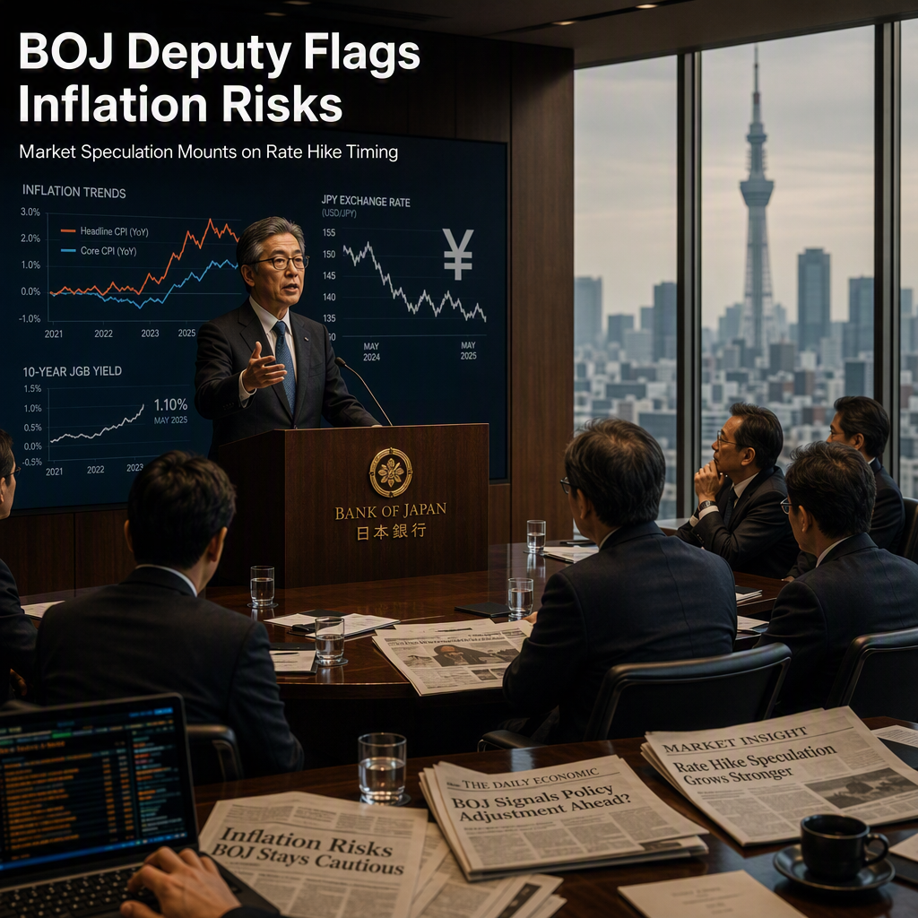 BOJ Deputy Highlights Inflation Risks, Fuels Speculation on Rate Hike Timing
