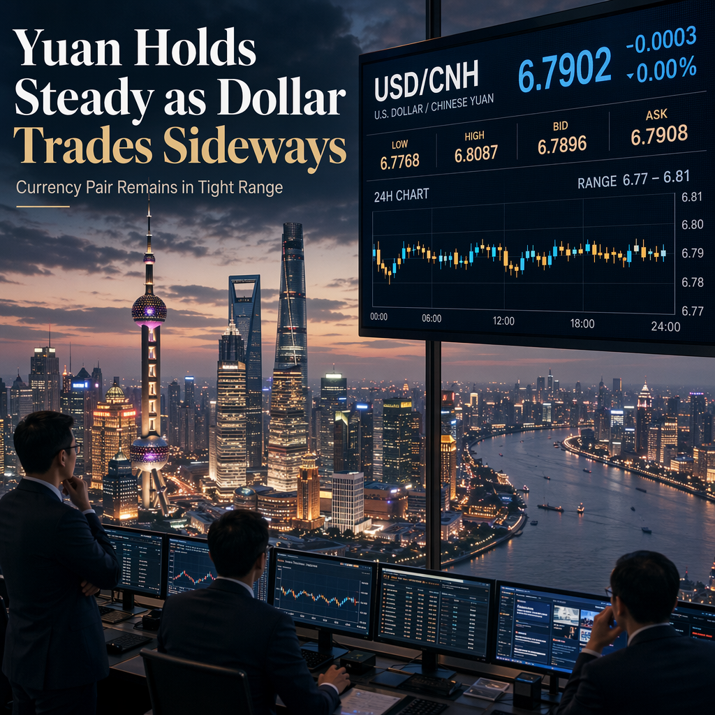 Chinese Yuan Holds Steady as USD/CNH Remains in Tight Consolidation Range