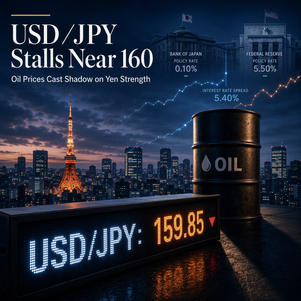 USD/JPY Holds Near 160 as Oil Prices Limit Yen Strength, Says BBH