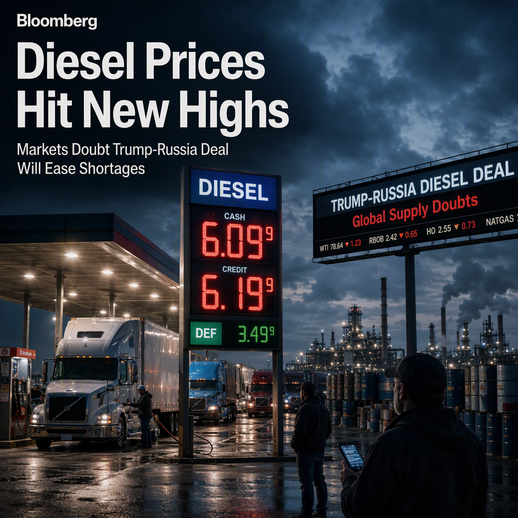Diesel Futures Surge Despite Trump-Russia Deal, Market Doubts Supply Relief